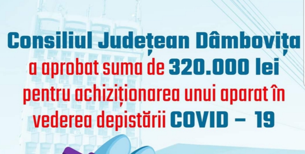 You are currently viewing CJD A DECIS ACHIZIȚIONAREA UNUI APARAT PERFORMANT PENTRU DEPISTAREA COVID-19