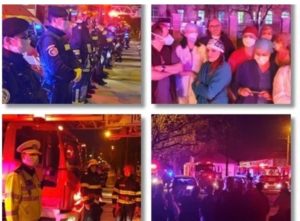 Read more about the article Timișoara: Politisti, pompieri si jandarmi au luminat portile Spitalului de Boli Infectioase aducand un omagiu cadrelor medicale din prima linie în lupta cu coronavirusul