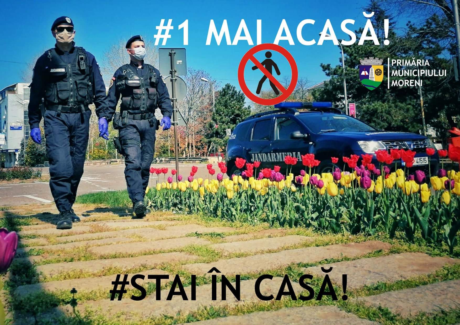You are currently viewing PRIMĂRIA MUNICIPIULUI MORENI: De 1 mai STAI ACASĂ! STAI ÎN CASĂ!