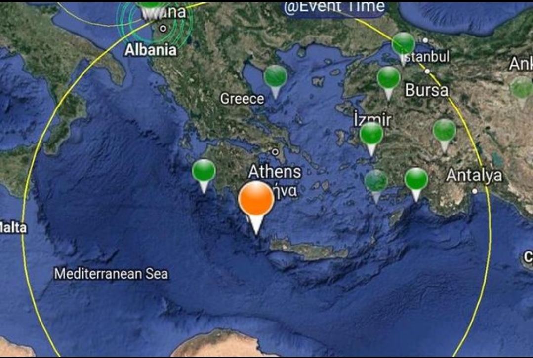 You are currently viewing USGS: Cutremur cu magnitudinea de moment 6,6 în Grecia