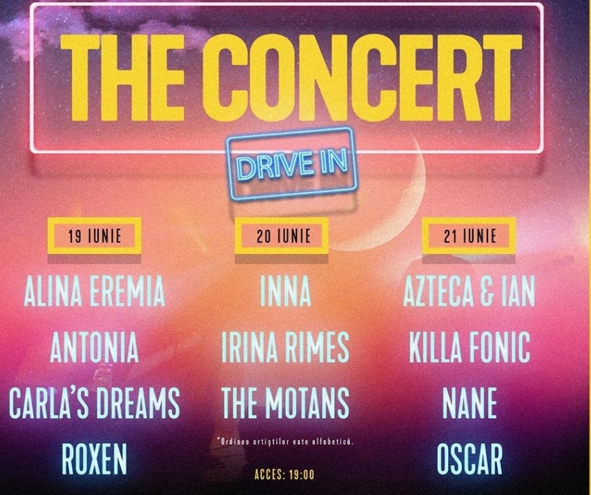 You are currently viewing Alina Eremia, Antonia, Carla’s Dreams și Roxen sunt pregătiți pentru THE CONCERT drive-in!  Artiștii vor urca pe scena de la Romexpo pe 19 iunie