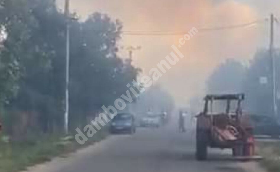 You are currently viewing DÂMBOVIȚA: INCENDIU PUTERNIC LA CIOCĂNARI