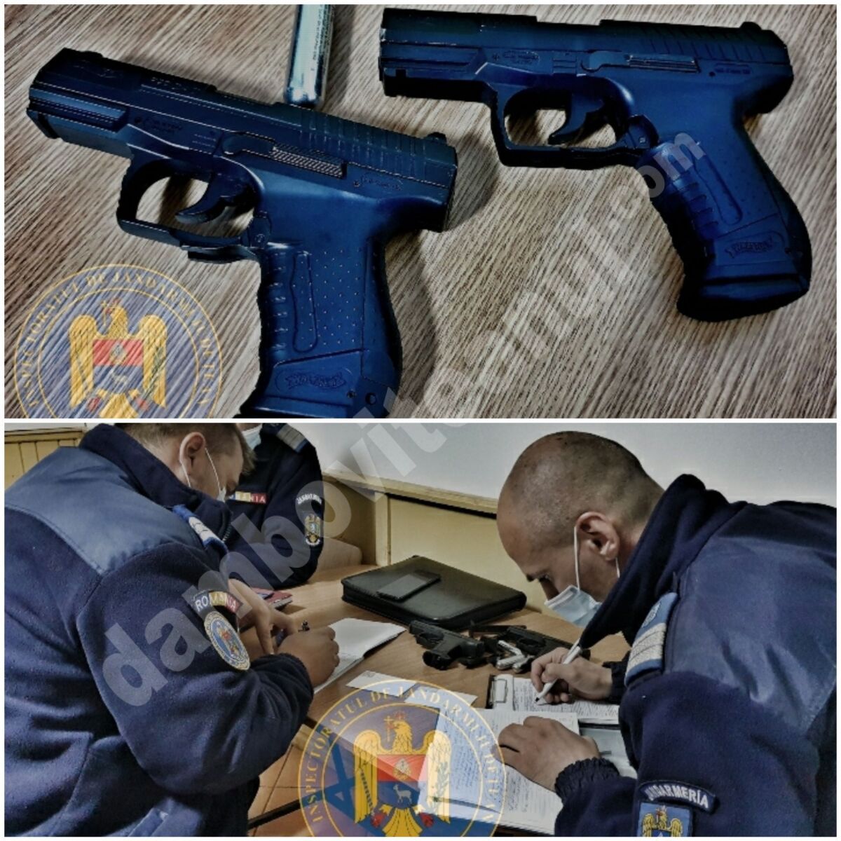 You are currently viewing Arme neletale, de tip airsoft descoperite de jandarmi asupra a doi tineri