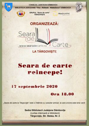 Read more about the article „Seara de carte la Târgovişte”, la  Biblioteca Judeţenă „I. H. Rădulescu” Dâmboviţa