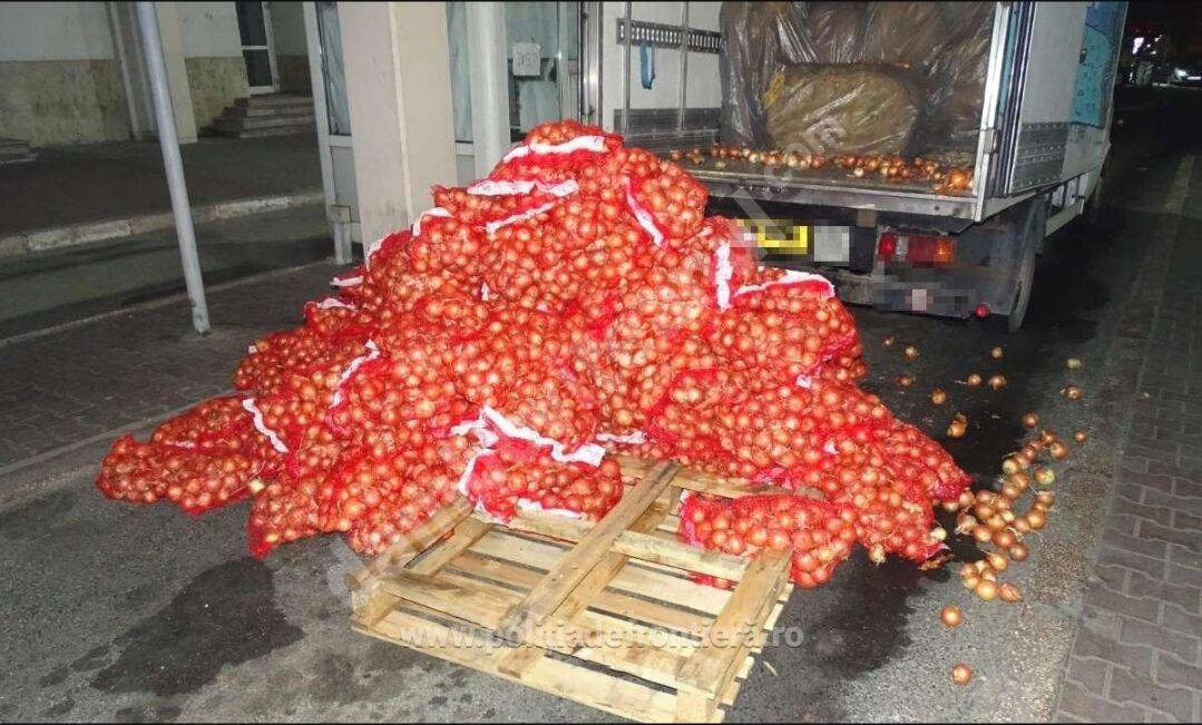 You are currently viewing Aproximativ 1,7 tone de tutun  vrac, depistate ascunse printre saci cu ceapă la PTF Giurgiu  