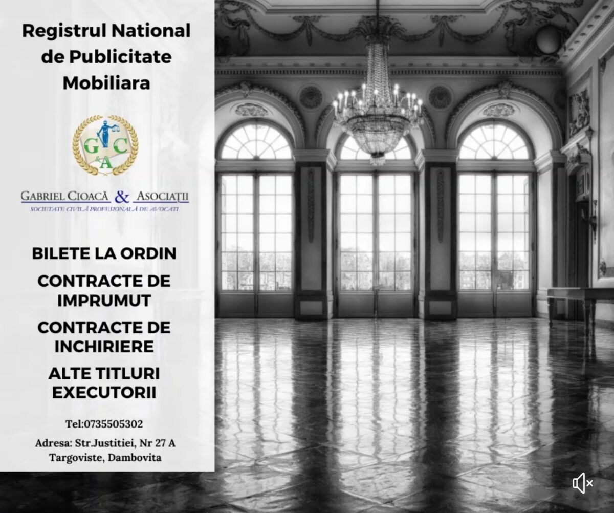 You are currently viewing GABRIEL CIOACĂ & ASOCIAȚII – noi servicii din domeniul PUBLICITĂȚII MOBILIARE