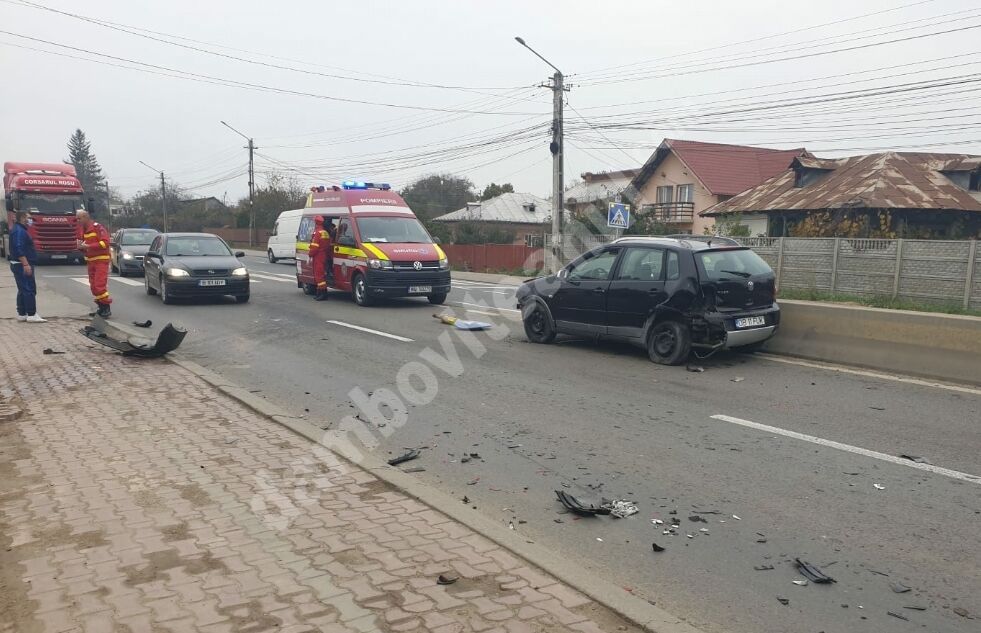 You are currently viewing DÂMBOVIȚA: ACCIDENT PE DRUMUL NAȚIONAL 7, ÎN ZONA LOCALITĂȚII TĂRTĂȘEȘTI