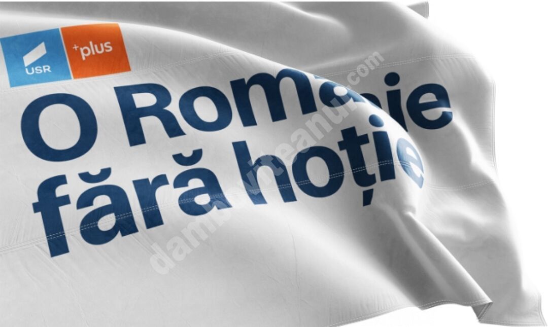 You are currently viewing USR PLUS ARE CÂȘTIG DE CAUZĂ ÎN SCANDALUL SLOGANULUI” O ROMÂNIE FĂRĂ HOȚIE”