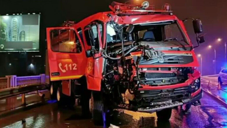 You are currently viewing O autospecială de pompieri a fost distrusă într-un accident din cauza șoferului care a condus beat