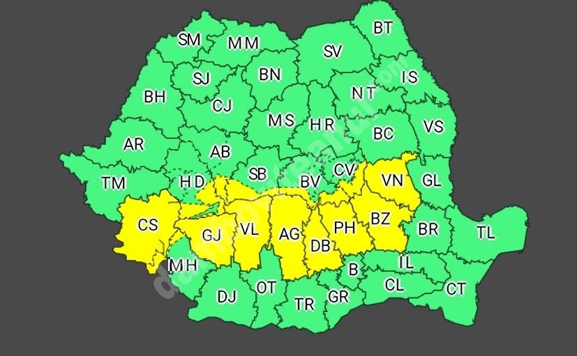 You are currently viewing COD GALBEN DE PLOI ȘI VREME REA ÎN JUDEȚUL DÂMBOVIȚA