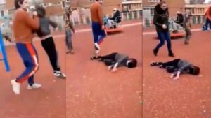 Read more about the article Video: Bărbatul care a dat de pământ cu un copil, în parcul din Hunedoara, a fost reținut de polițiști