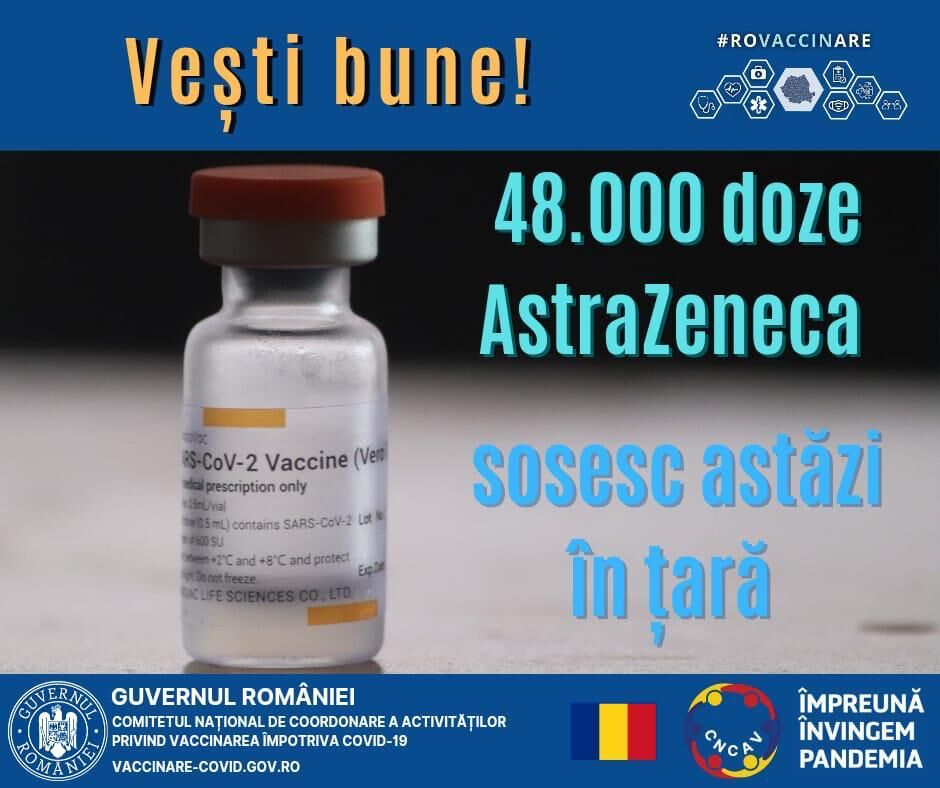 You are currently viewing O nouă tranșă de vaccin AstraZeneca sosește în țară