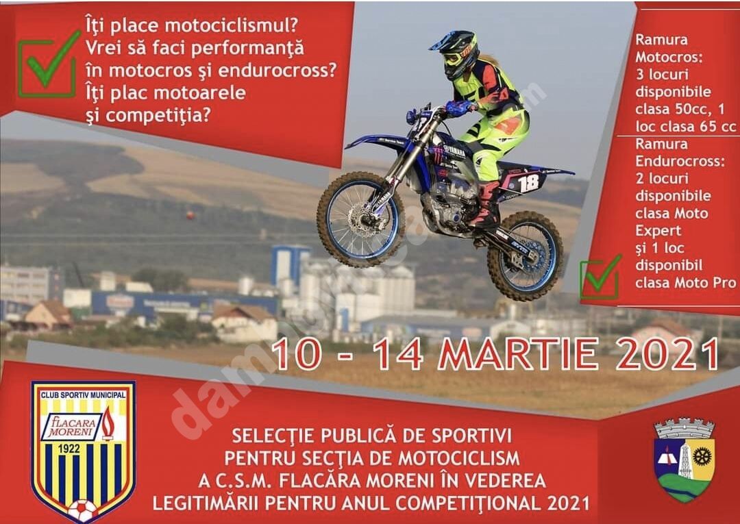 You are currently viewing SECŢIA DE MOTOCICLISM A C.S.M. FLACĂRA MORENI SE PREGĂTEŞTE PENTRU ANUL COMPETIŢIONAL 2021