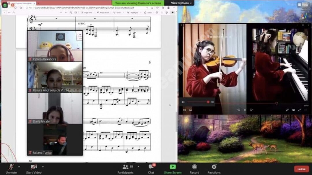 You are currently viewing „Partitura digitală” – webinar didactic la Liceul de Arte din Târgoviște