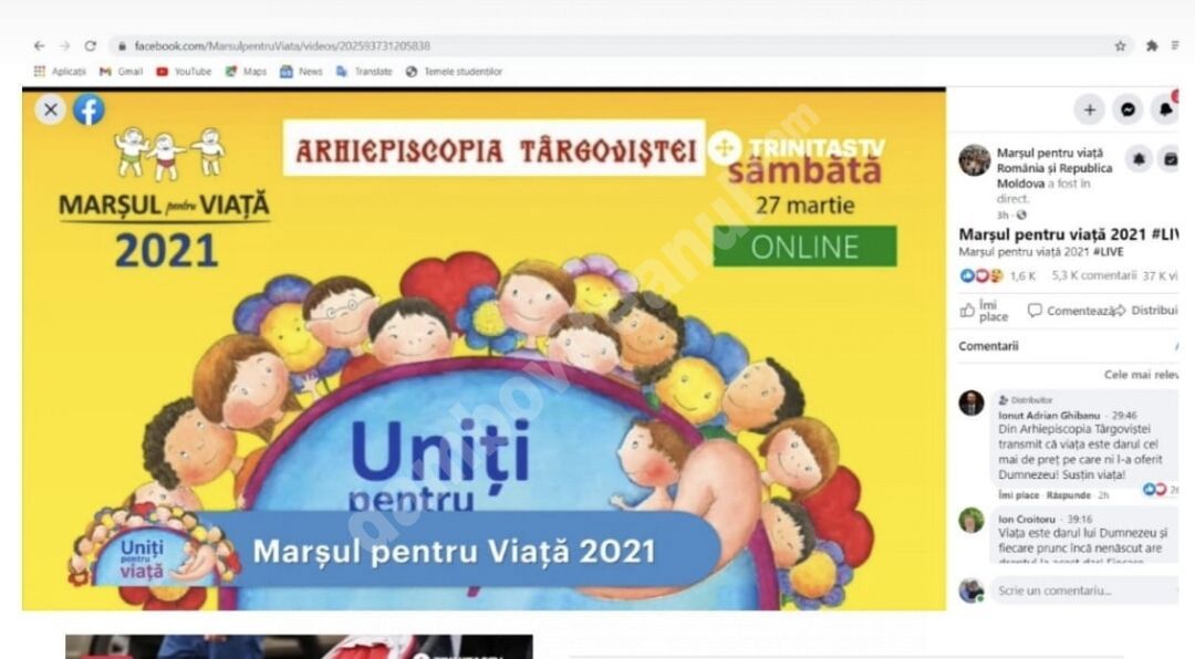 You are currently viewing TINERII DIN ARHIEPISCOPIA TÂRGOVIȘTEI AU PARTICIPAT LA MARȘUL PENTRU VIAȚĂ 2021