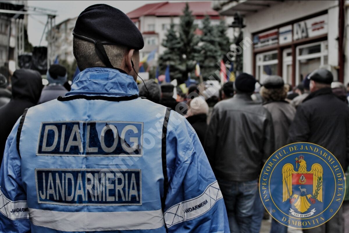 You are currently viewing Jandarmii au asigurat măsurile de ordine și siguranță la protestul din Târgoviște