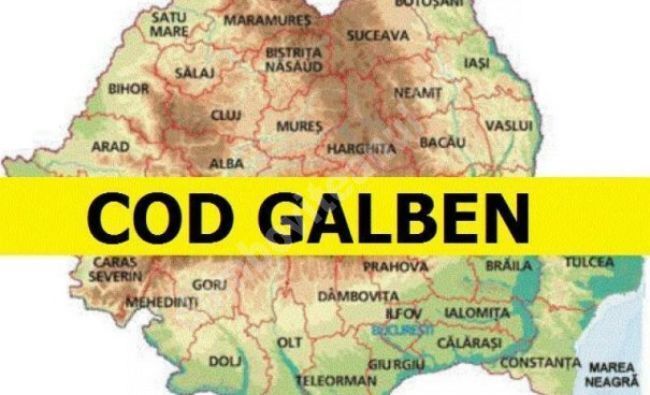 You are currently viewing Cod GALBEN de inundaţii pentru râuri din cinci județe