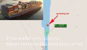 Read more about the article Traficul maritim între Asia și Europa este blocat din cauza unei nave eșuate în Canalul Suez