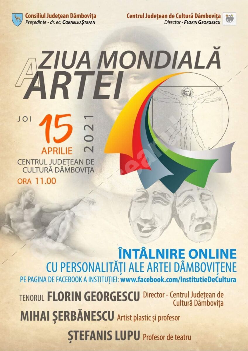 You are currently viewing Ziua Mondială a Artei celebrată de Centrul Județean de Cultură Dâmbovița
