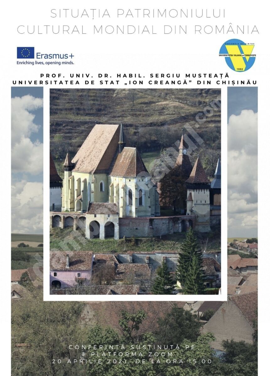You are currently viewing Universitatea „Valahia” din Târgoviște organizează conferința „Situația patrimoniului cultural mondial din România”