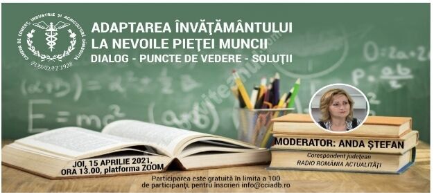 You are currently viewing Dezbaterea „Adaptarea învățământului la nevoile pieței muncii” la Camera de Comerț Dâmbovița