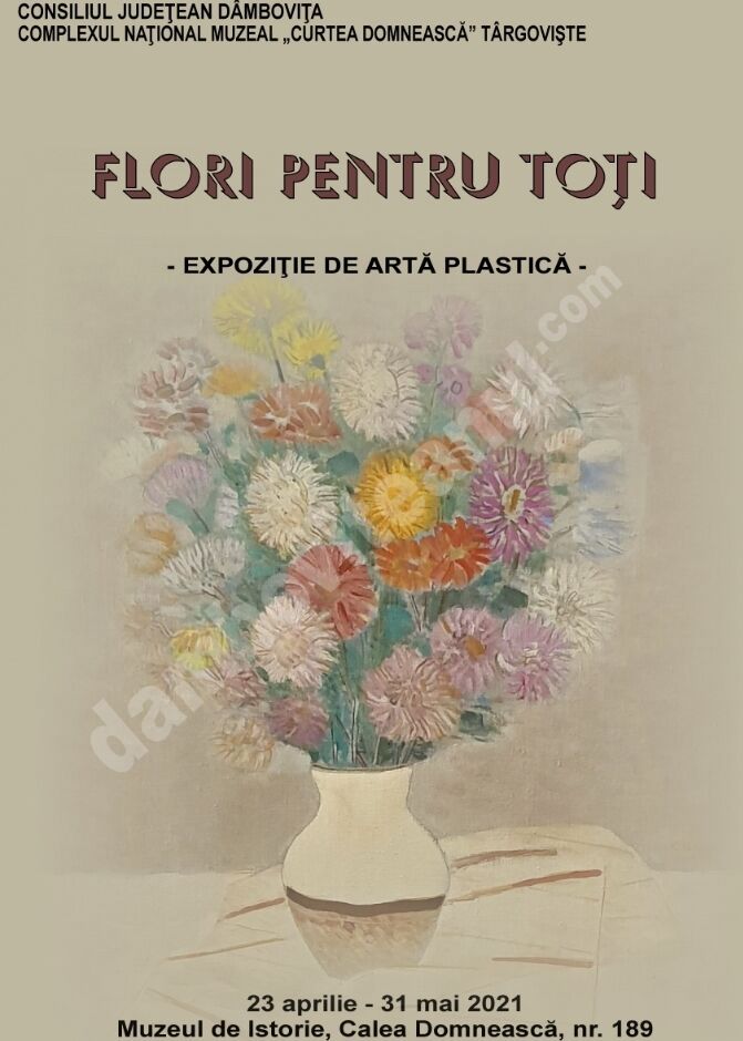 You are currently viewing  ”Flori pentru toţi” – expoziție organizată de Complexul Național Muzeal „Curtea Domnească” Târgoviște