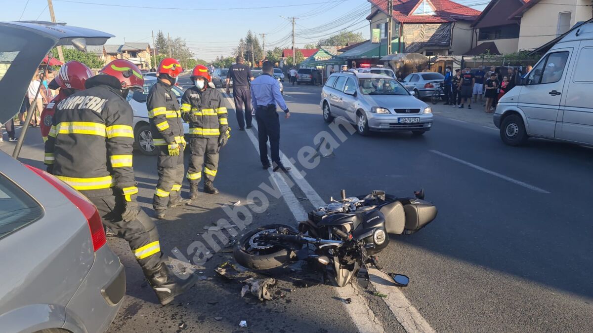 You are currently viewing Motociclist accidentat de o tânără șoferiță, în localitatea Ulmi!