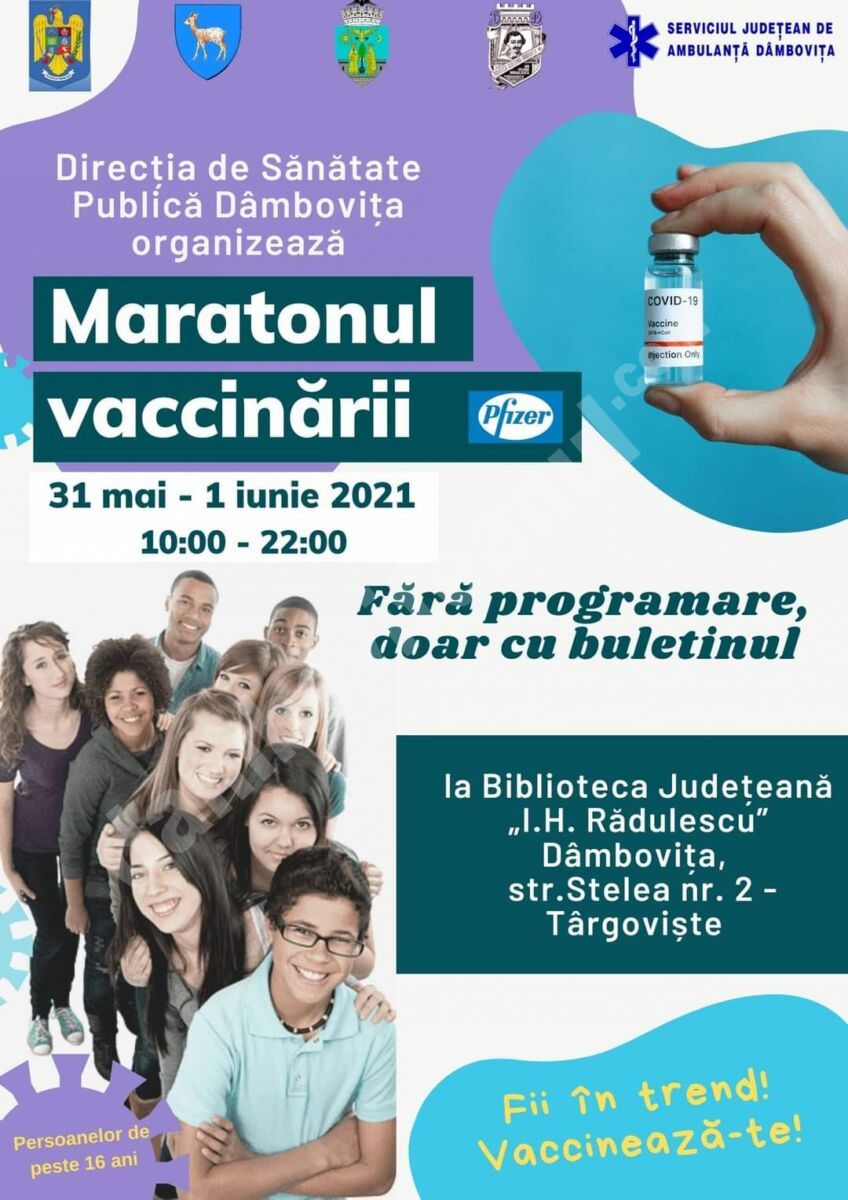 You are currently viewing Maratonul vaccinării, la Biblioteca Județeană „Ion Heliade Rădulescu” din Târgoviște