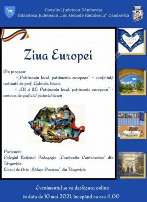 Read more about the article Manifestări dedicate Zilei Europei, susținute de Biblioteca Județeană „I. H. Rădulescu”