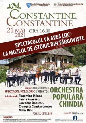 Read more about the article Astăzi la Muzeul de Istorie din Târgoviște, va avea loc un spectacol folcloric extraordinar
