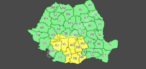 Read more about the article DÂMBOVIȚA SUB AVERTIZARE METEO – COD GALBEN
