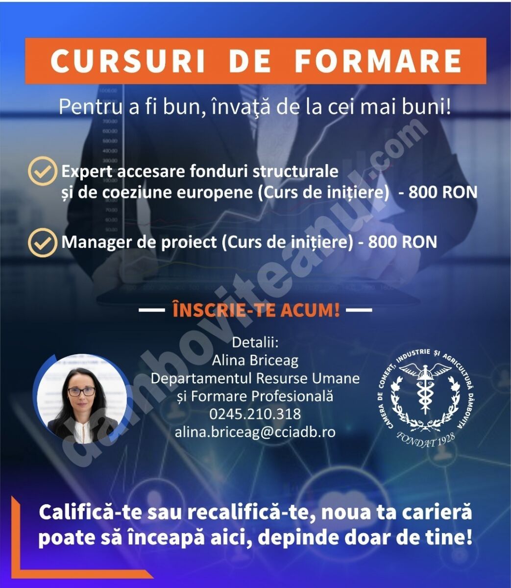You are currently viewing Camera de Comerţ, Industrie și Agricultură Dâmbovița organizează cursuri de formare! Vezi tematica!