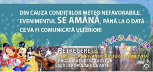 Read more about the article Centrului Județean de Cultură Dâmbovița anunță amânarea manifestării „Castelul Artelor”