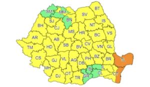 Read more about the article Cod Galben de ploi până mâine seară, valabil în aproape toată țara