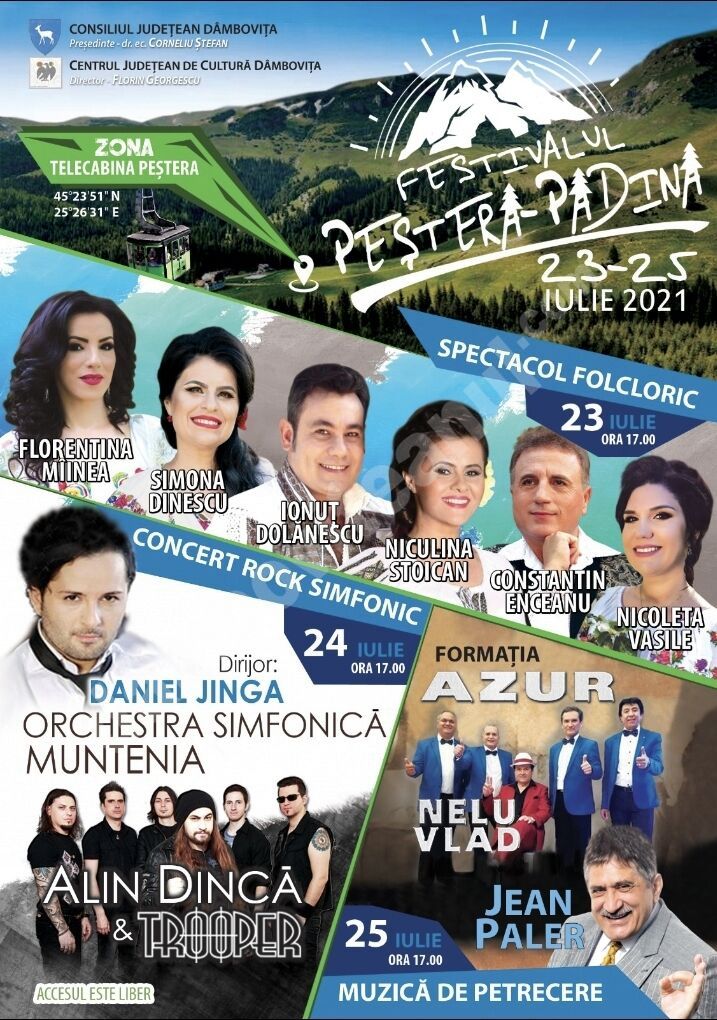 You are currently viewing Festivalul „Padina – Peștera”, se va desfășura în zona Telecabina Peștera din Masivul Bucegi. Vezi detalii!