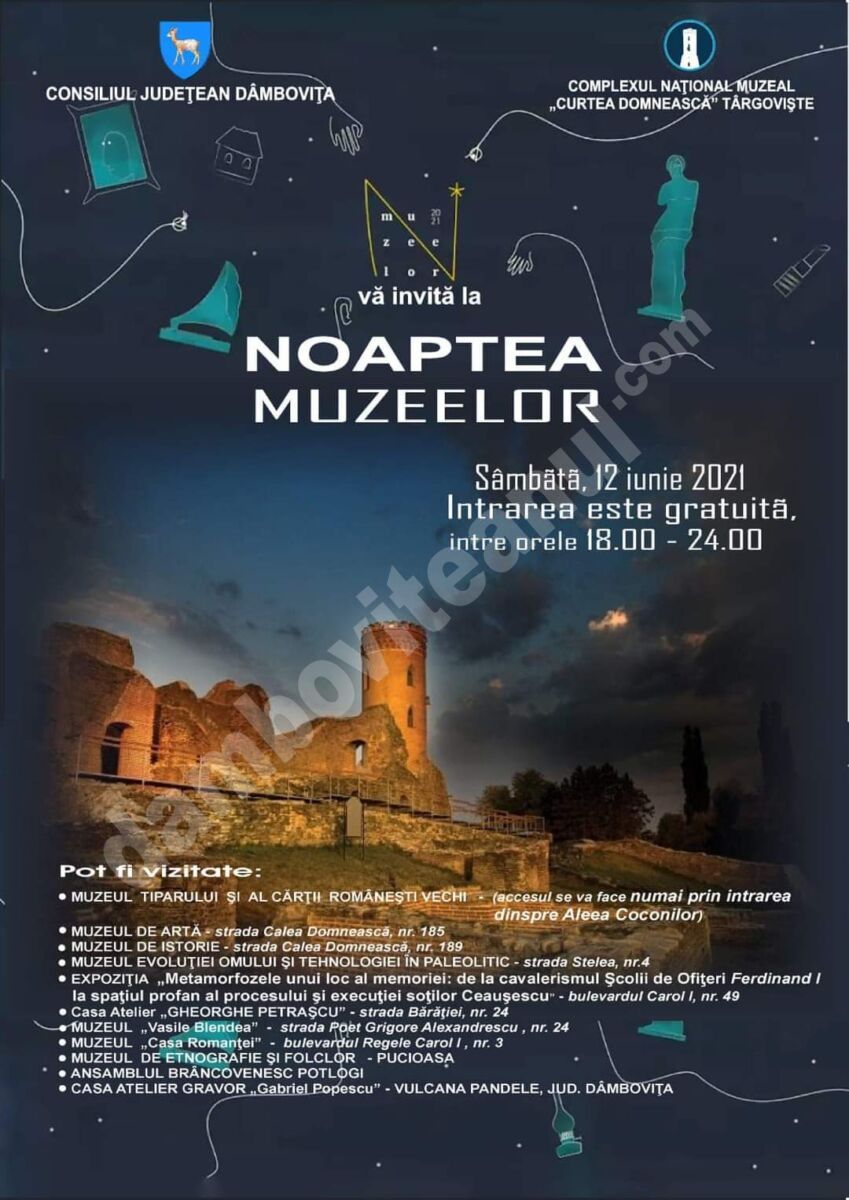 You are currently viewing NOAPTEA EUROPEANĂ A MUZEELOR, LA TÂRGOVIȘTE!