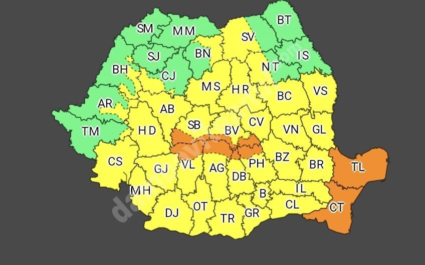 You are currently viewing Până miercuri, 2 iunie 2021, COD GALBEN DE PLOI în județul Dâmbovița!