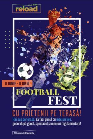Read more about the article Între 11 iunie – 11 iulie, cele mai importante meciuri de fotbal ale anului vin în direct sus pe terasa Ploiești Shopping City