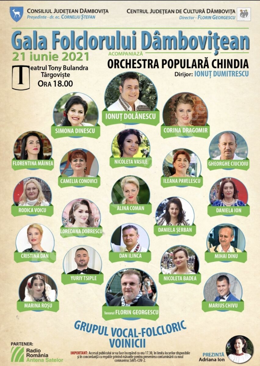 You are currently viewing „Gala folclorului dâmbovițean” organizat de Centrul Județean de Cultură Dâmbovița