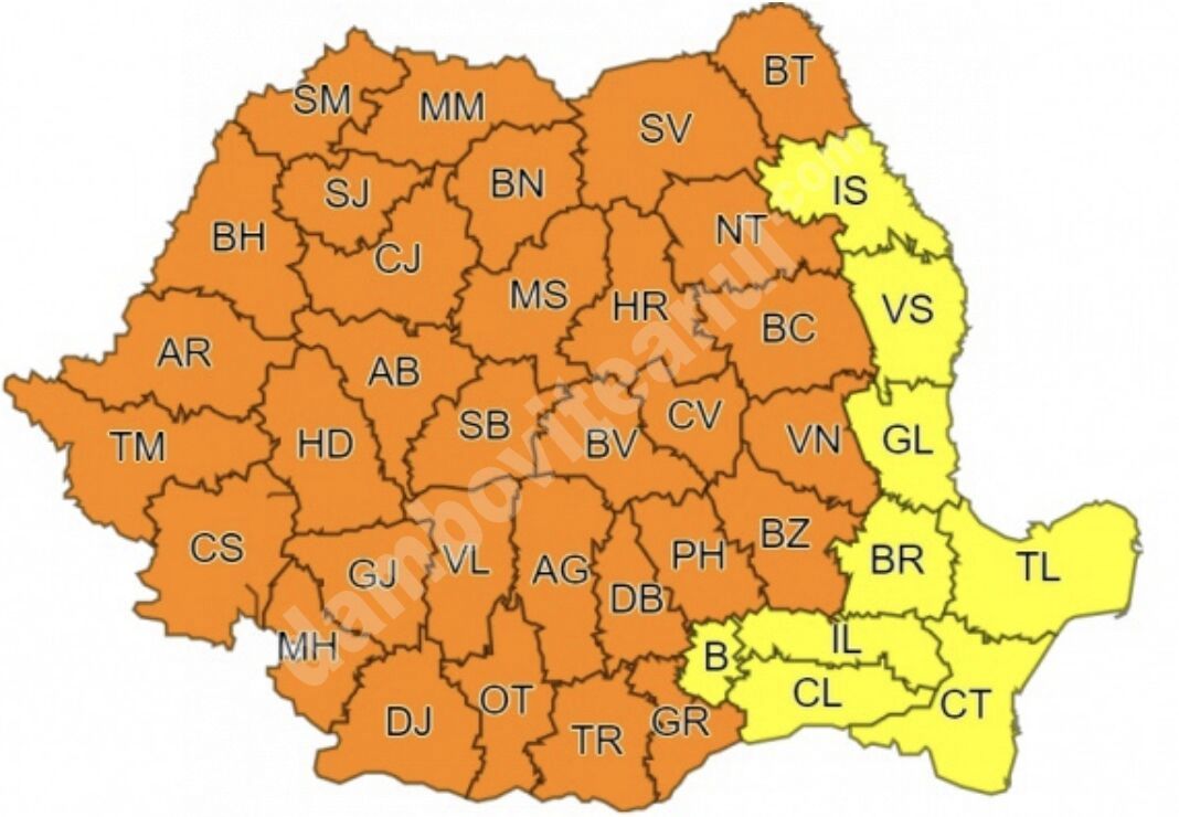 You are currently viewing ALERTĂ! JUDEȚUL DÂMBOVIȚA SUB COD PORTOCALIU DE VIJELII, GRINDINĂ ȘI PRECIPITAȚII IMPORTANTE!