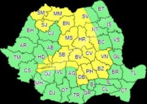 Read more about the article DÂMBOVIȚA, 03 IULIE 2021: COD GALBEN DE VIJELII, AVERSE ȘI DESCĂRCĂRI ELECTRICE!