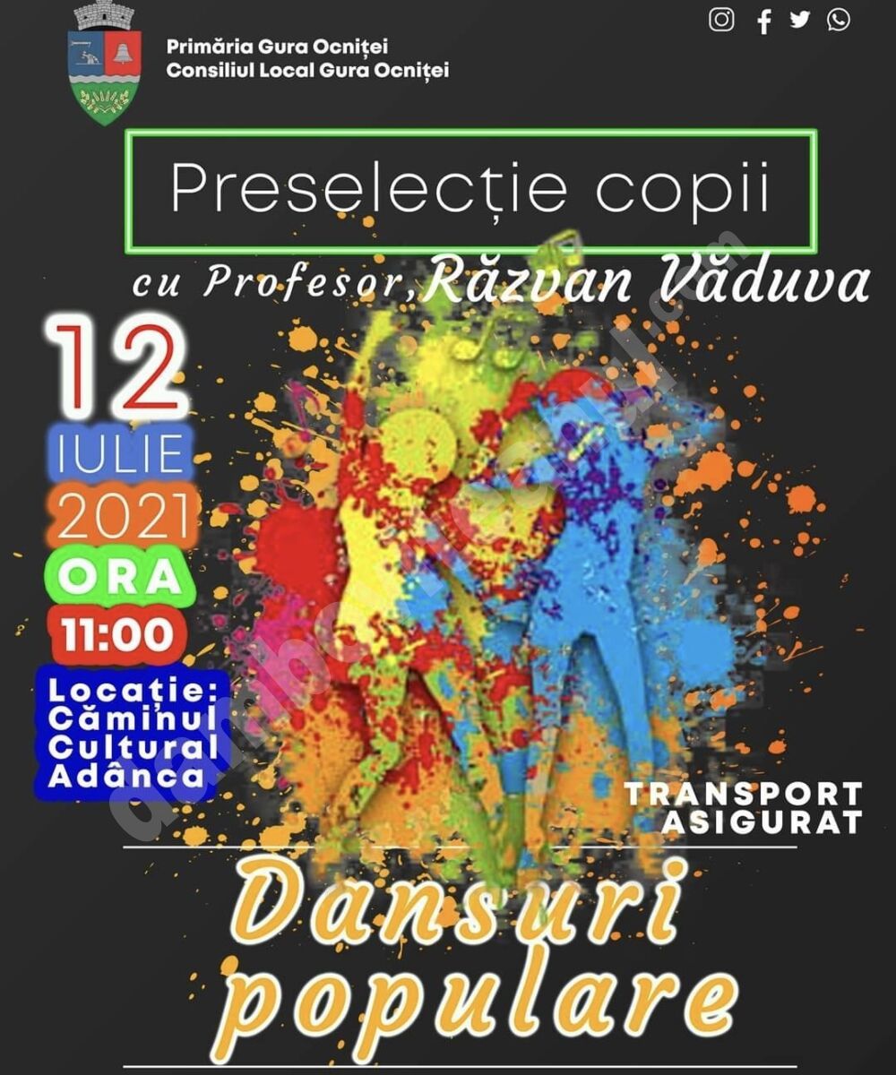 You are currently viewing Primăria Gura Ocniței organizează preselecție pentru cursuri de dansuri populare