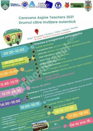 Read more about the article Caravana națională Aspire Teachers reunește la Pucioasa lideri în educație pe tema evaluării