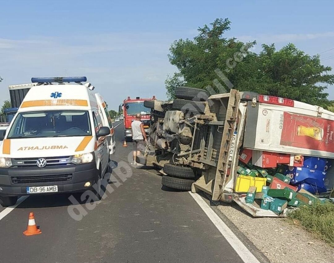 You are currently viewing Accident rutier pe DN 7, comuna Dragodana, satul Cuparu! O persoană a fost rănită!