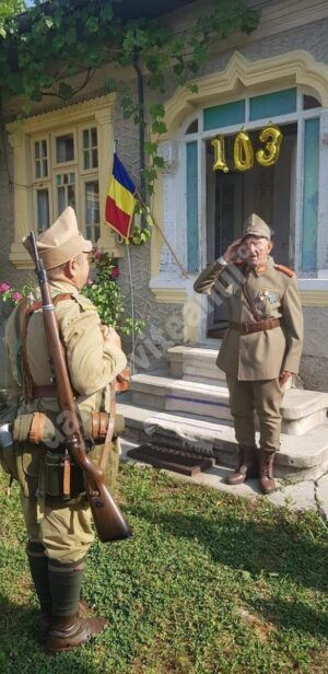 Read more about the article Veteranul dâmbovițean Ion Banu, sărbătorit la împlinirea a 103 ani