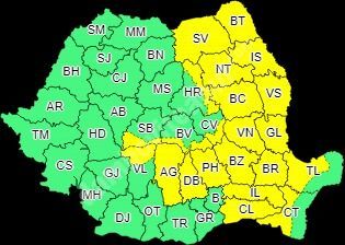 You are currently viewing DÂMBOVIȚA: COD GALBEN DE INSTABILITATE ATMOSFERICĂ, CU VIJELII ȘI GRINDINĂ!