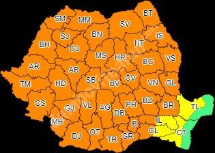 You are currently viewing DÂMBOVIȚA: COD PORTOCALIU de vijelii puternice, grindină și averse torențiale!