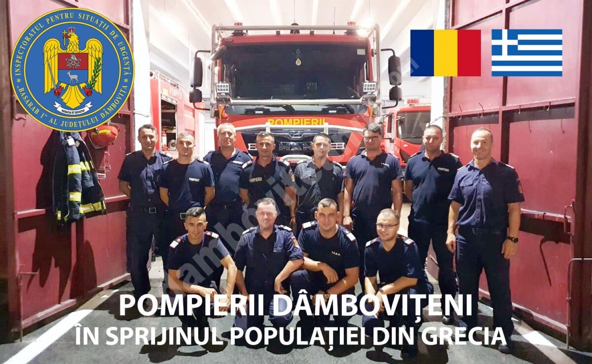 You are currently viewing Pompierii dâmbovițeni vor interveni în Grecia pentru stingerea incendiilor de pădure