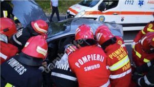 Read more about the article Accident rutier pe DN 72, în localitatea I. L. Caragiale. Mai multe persoane au fost rănite!