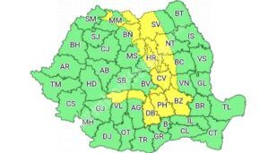 Read more about the article AVERTIZARE METEO: Se menține CODUL GALBEN de vreme instabilă, în județul Dâmbovița!